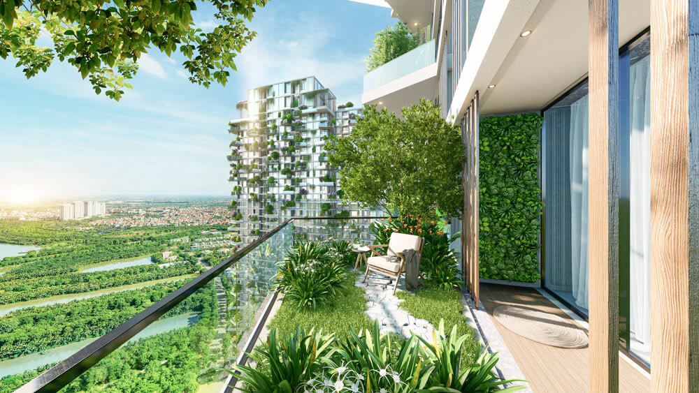 Trang trí ban công đồng nhất với căn hộ